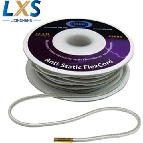 10m/roll USA TAKK Antistatic Rope 100% High Conductivity Strong Acrylic Fiber Woven Long Silk Thread For Paper Industry