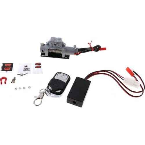 Automatic Winch with Controller Receiver for 1/10 RC Car Axial SCX10 TRX4 D90 63HE