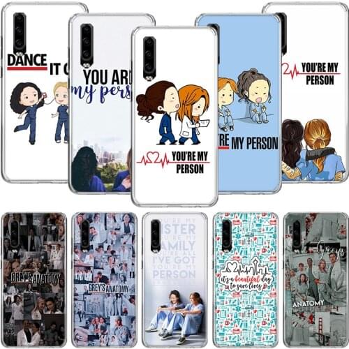 Greys Anatomy Person Phone Case For Huawei P30 P40 P20 P10 Mate 20 10 30 Lite Pro P Smart Z Plus Printing Cover Coque Shell