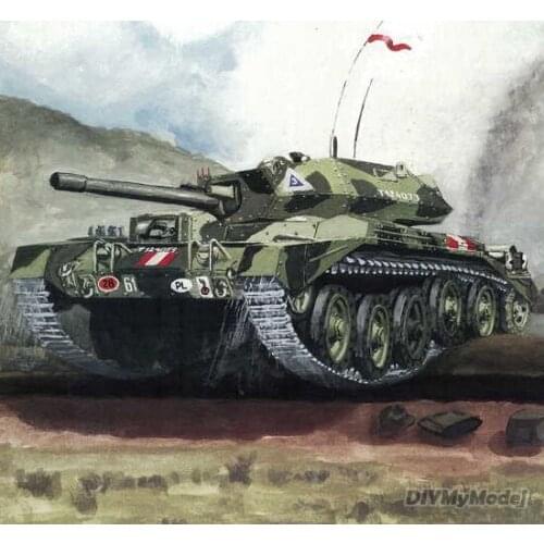 DIYMyModeI UK Crusader III cruiser tank DIY Handcraft Paper Model KIT Handmade Toy Puzzles Gift Movie props