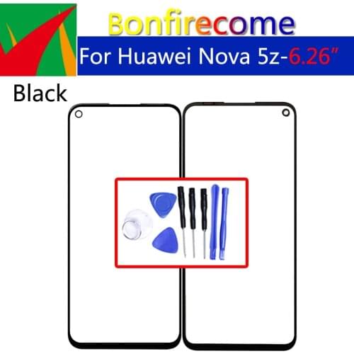 For Huawei Nova 5Z Front Touch Screen Glass LCD Outer Panel glass Lens Replacement