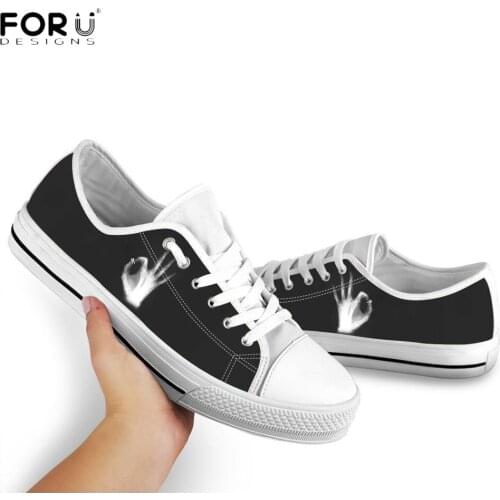 FORUDESIGNS Cool 3D Dental X-ray Hand Skeleton Low Top Sneakers Woman Classic Casual Ladies Shoes Spring/Autumn Lace Up Sneaker