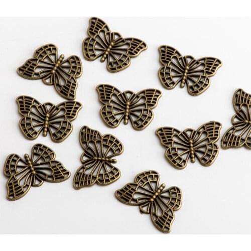 Metal Buterfly Connector womens Jewelry DIY Jewelry Making Findings Handicraft Accessories For Jewelries Needlework #JZ514