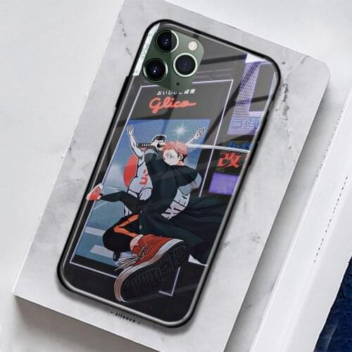 Yuji Itadori Jujutsu Kaisen Soft Silicone Glass for IPhone SE 6 6s 7 8 Plus X XR XS 11 12 Mini Pro Max Phone Case Cover Shell