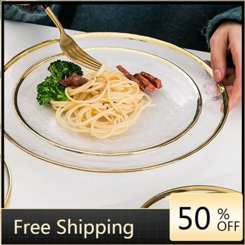 Transparent Wedding Dinner Plate Set Porcelain Dinner Plates Porcelain Dinner Plate Set Ceramic Vaisselle Cuisine Plates Set