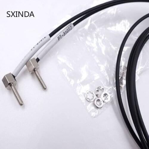 2pcs Fiber optic sensor shooting right Angle PT-410TZ PT-420TZ PT-310TZ PT-320TZ one-meter line two-meter line