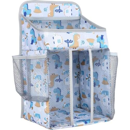 Baby Organizer Crib Hanging Storage Bag Foldable Nursing Stacker Caddy Organizer for Kids Essentials Bedding Set Cot Diaper Bags