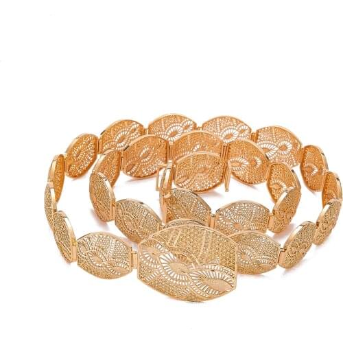 2021 Apr Middle East style Belt metal chain waistband long adjustable length wedding caftan dress belt