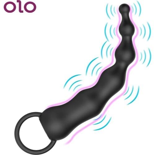 Sex Toys Butt Plug Stimulator Anal Beads 10 Speed Anal Vibrator For Men Women Prostate Massage With Pull Ring