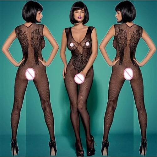 SexyErotic Lingerie Women Open Crotch Fetish Bodystocking Hot Babydoll Body Suit Underwear Porn Bodysuit Lenceria bodys Mujer