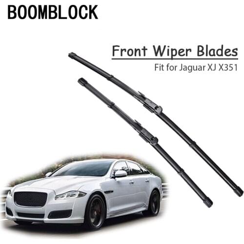 BOOMBLOCK 2PCS High Quality Front Windshield Wiper Blades For 2009-2016 Jaguar XJ X351 Accessories