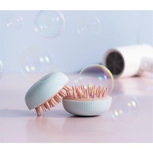 Silicone Shampoo Brush Hair Scalp Massager Portable Shower Scrubbing Brush for Exfoliating Spa Slimming Massage Brush