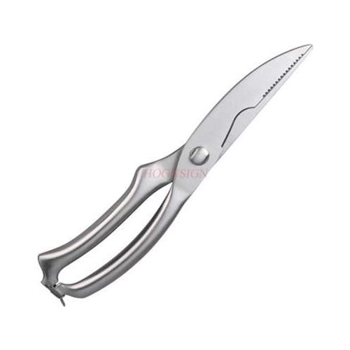 Thick stainless steel chicken bone scissors automatic rebound snail cut fish German quality chicken bone fish bone big scissors