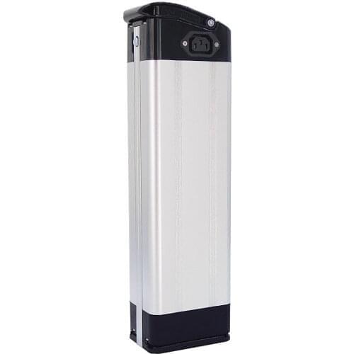 Top Plug Discharge Port 24v 36v 48v 52v City Bike Folding Bike Fat Bike Silver Fish Ebike Battery Box 40 50 60 70 18650 cells