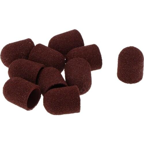 10PCS Durable Nail Polish Heads Sand Drill Band for Nail Polishing Grinding