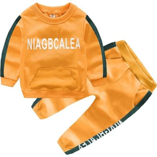 ZWF1177 Spring Autumn Baby Boys Girls Clothing Suits Children T-shirt Pants 2Pcs/Sets Fashion Kids Clothes Toddler Tracksuits