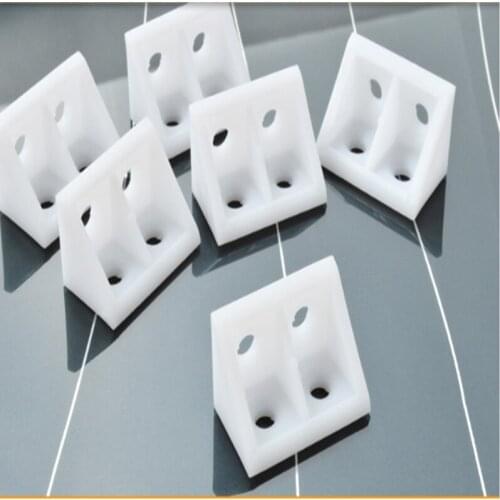 20pcs Plastic corner code 90 degree right angle bracket fixed angle iron connector L-shaped triangular plastic corner code