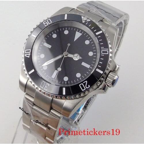 20ATM 40mm Tandorio Sterile Mechanical NH35 Automatic Watch Men Sapphire Glass Date Rotating Bezel Oyster Band 120 Clicks