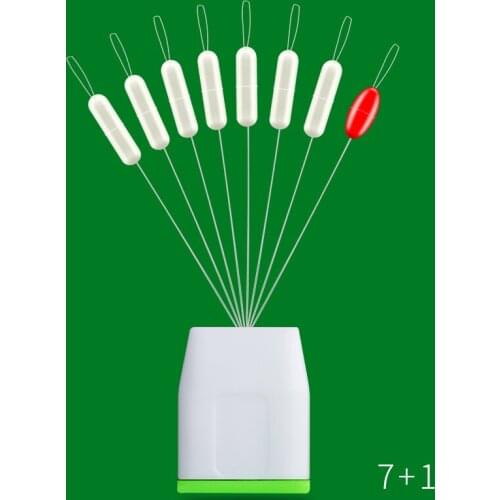 5 Pcs/set Olive Shaped Silica Space Bean 7+1 Anti-wrapped Beans Floating Seat Fishing Pin Tackle Fish Line Tackle Accessories