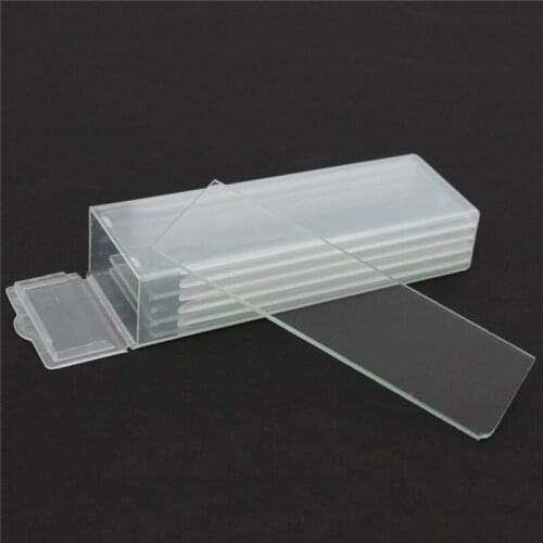 50Pcs 1mm Thickness Cavity Glass Coverslips Single Concave Microscope Glass Slides Reusable Laboratory Blank Sample Cover Glass