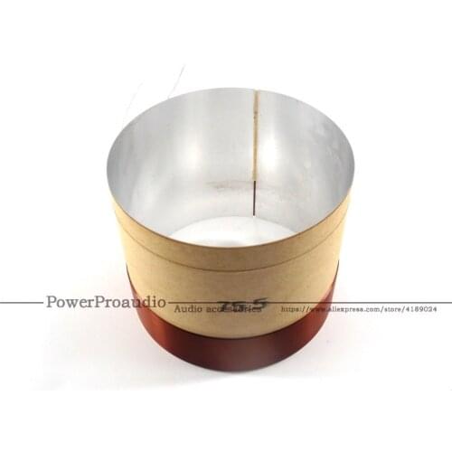 75.5 Core Bass Voice Coil Wihte Aluminum 75.5mm For 10 inch -18 inch Subwoofer Speaker 8OHM