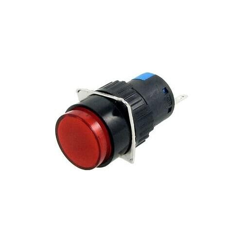 AC 220V 3A Momentary 3 Pins NO NC Round Push Button Switch
