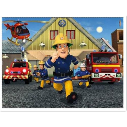 5D DIY Diamond painting Cartoon Fireman Sam Diamond Embroidery Diamond Mosaic Picture Rhinestone decor Cartoon child Gift