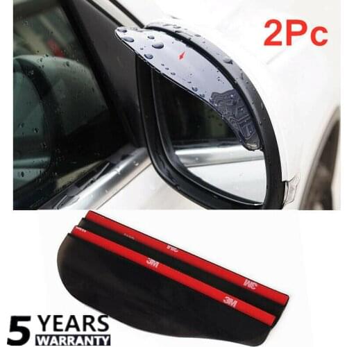 2 Pieces Car Rear View Mirror Sun Visor Mirror Rain visor Mirror Universal Rain Eyebrow Visor Universal Auto Accessories
