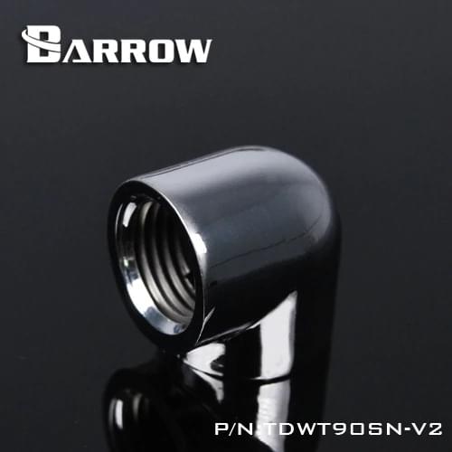 Barrow double internal G1 / 4 '' thread 90 degree Fitting Adapter water cooling Adapter water cooling fitting TDWT90SN-V2