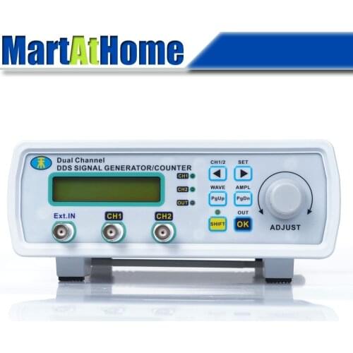 Free Ship High-precision DDS Signal Generator 25MHz 2CH LCD Arbitrary Waveform Sine/Square Wave+Sweep+Frequency Meter #BV306 @CF
