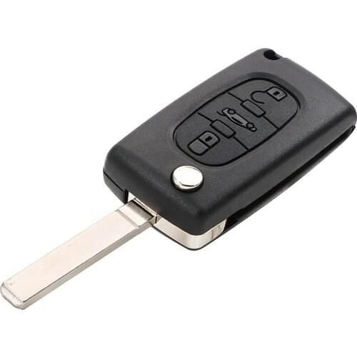 Flip Folding Car Key Replacement Fit for Citroen Berlingo or Dispatch 3 Buttons Remote Key Shell Case Car Accessories Key Cover