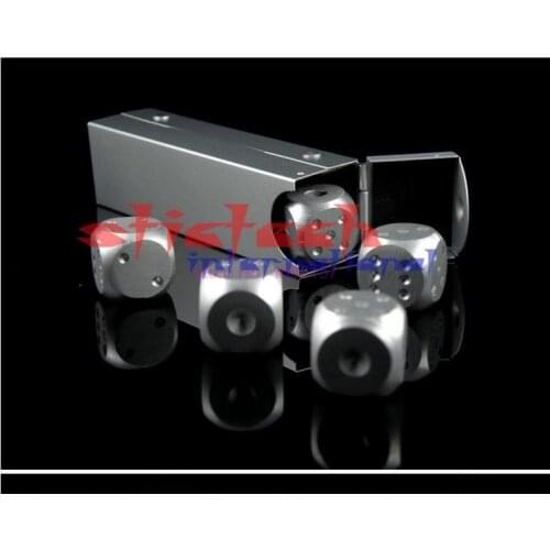 By dhl or ems High 100sets 5pcs Quality Aluminium Alloy PokerSolid Dominoes Dice Game Portable Dice Poker Party