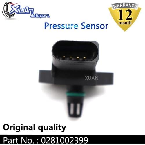 XUAN 0281002399 2.5 Bar Manifold Absolute Turbo Boost Pressure Map Sensor for Skoda Fabia Octavia Roomster Superb Yeti Praktik