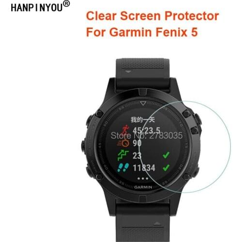 For Garmin Fenix 5 Smart Wristband Bracelet Clear Glossy Screen Protector Protective Film Guard (Not Tempered Glass)