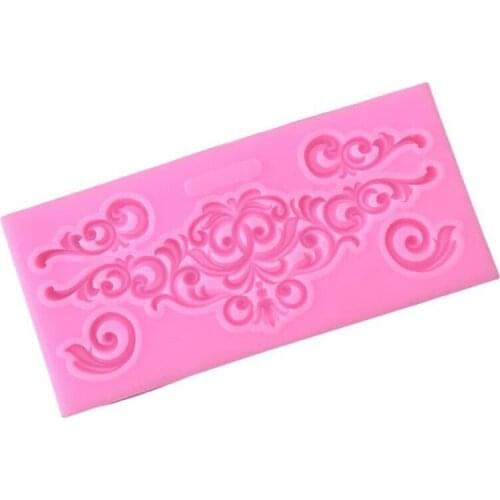 European-style Carve Patterns Lace Border Border Silicone Chocolate Candy Mold Cake Decorating Sugar Craft Pastry Decorating