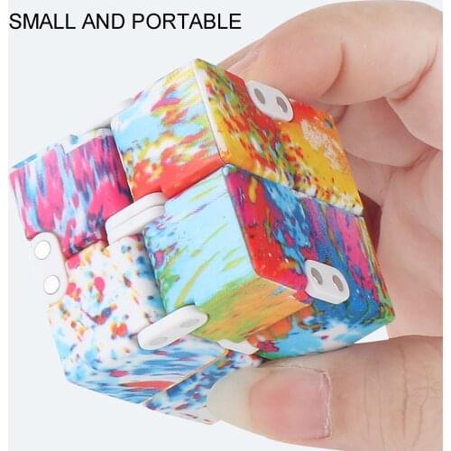 Fidget toys Childrens Fingertips Decompress Portable Lightweight Magic Square Antistress toys infinity cube Puzzle sensory toys