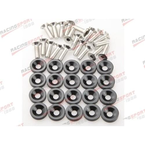 20PCS Billet Aluminum Fender/ Bumper Washer/ Bolt Engine Bay Dress Up Kit Black/NEO/RED/BLUE/SILVER/GREEN/TAN/GOLDEN/PURPLE