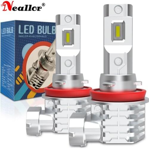 2Pcs White LED Fog Lights Bulb DRL H8 H9 H11 H4 HB4 9006 HB3 9005 LED Canbus for Toyota Hyundai Kia Mitsubishi Car Fog Lamp 12V