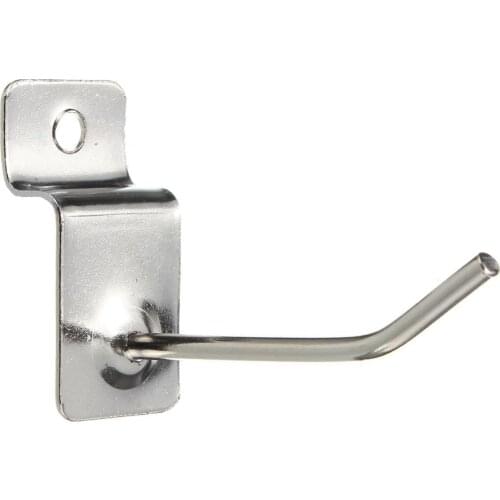 KSOL 25 x Slatwall Single Hook Pin Shop Display Fitting Prong Hanger 50mm