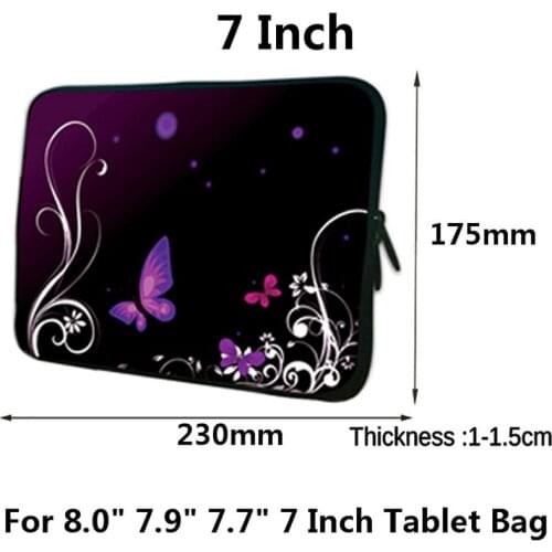 Fashionable Nylon Tablet Bag Sleeve Soft Zipper Pouch For iPad Mini 5 Xiaomi MiPad 2 3 4 7.9" 8" 7.7" 7 Neoprene Netbook PC Case