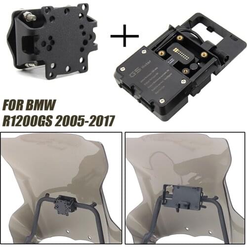 Motorcycle Navigation Bracket Mobile Phone GPS Plate Bracket Support Phone Holder For BMW R 1200 GS R 1200GS Adventure 2005-2017