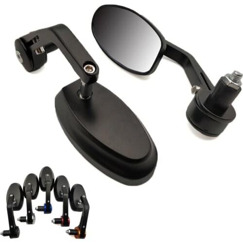 22mm Motorcycle Aluminum Rear View Handle Bar End Side Rearview Mirrors For Suzuki gsxs 750 1000 rgv 250 gsr 600 750 GSXR1000