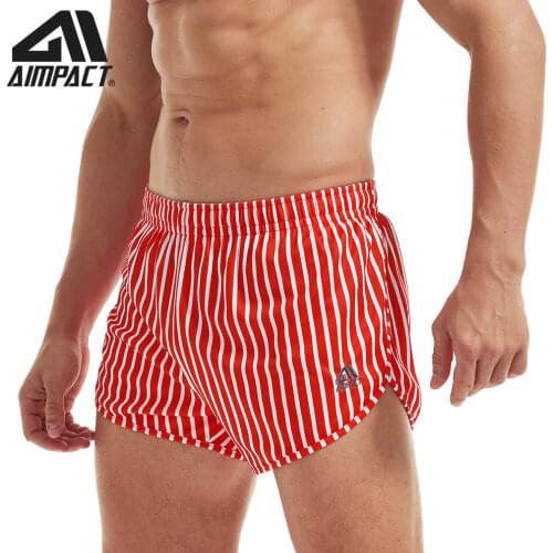 AIMPACT Mens Marathon Running Shorts Casual Sports Shorts Comfortable Shorts with Triangle Lining AM2901