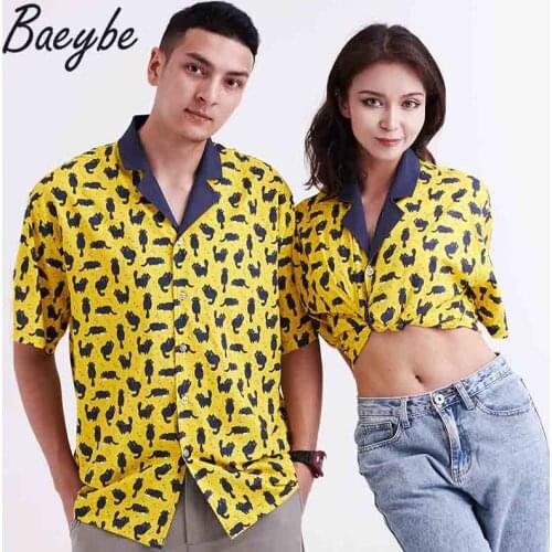New Hawaiian Male&Female Oversized Shirts Print Shirt Mans Camisas 2021 Beach Womens Blouse For Summer Swimming Pool Party