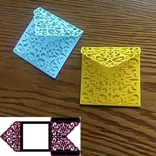 New Wedding invitations Metal cutting dies templates with edge of lace flowers for DIY decorative scrapbooking handicrafts cut