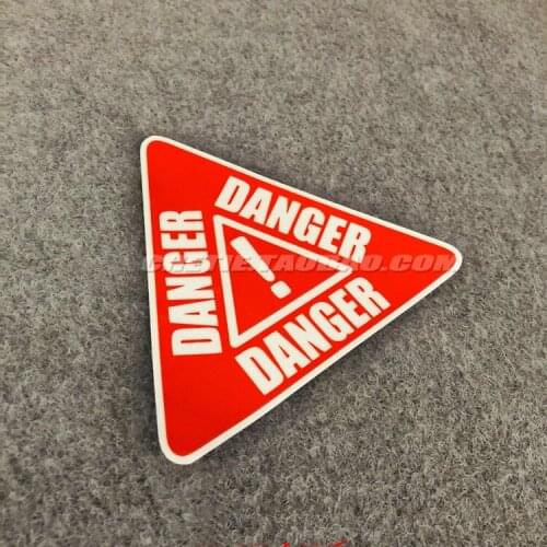 Danger Safety Warning High Beam Reflector Stickers Vinyl Motorcross Car Decal Racing Vinyl Decorate Tape