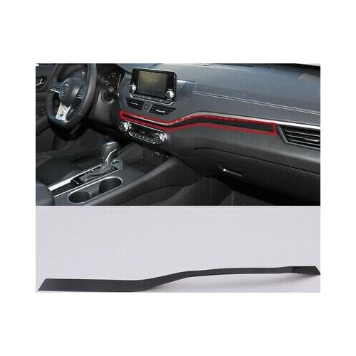 Carbon Fiber Look Dashboard Middle Console Stripe Trim For Nissan Altima 2019