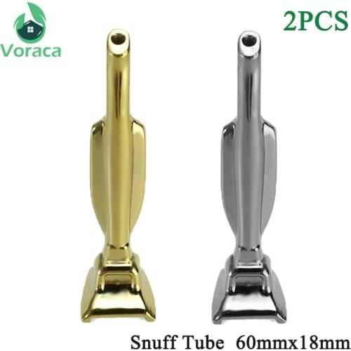 Portable Metal Vacuum Snuff Snorter Sniffer Rocket Hooter Snuff Tube Smoke Tobacco Pipe Mill Hoover Sniff Smoking Accessories