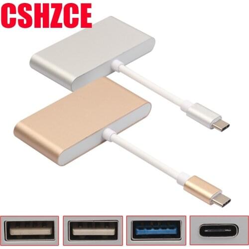 NEW usb type c 3.0 hub splitter usb-c multi multiple usb port For MacBook Pro Air Dock USBC Type-c HUB Splitter 3 Hab