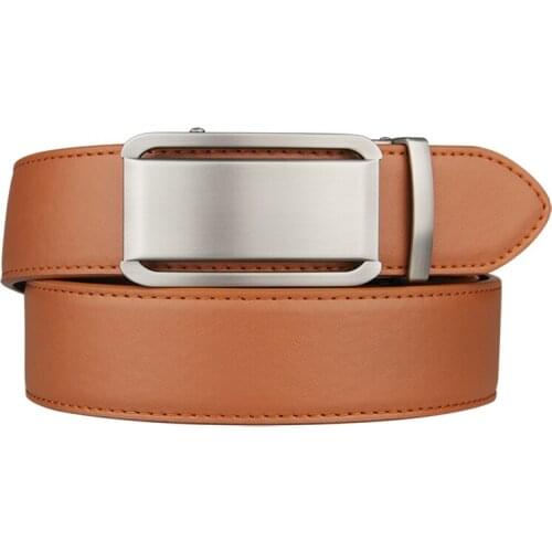 2021 Fashionable Men Belt Male Genuine Leather Belt Men Strap Belts For Men Automatic Buckle Black Mens Belts hombre